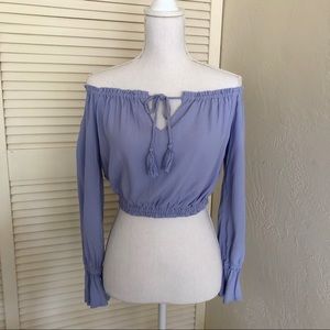 Forever 21 Off-the-Shoulder Crop Top